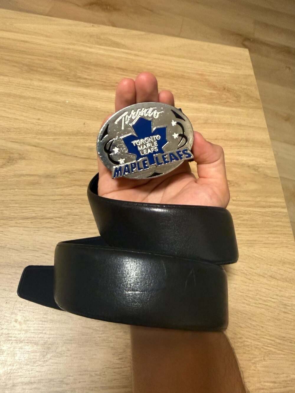 NHL Toronto Maple Leafs Belt With Metal Buckle